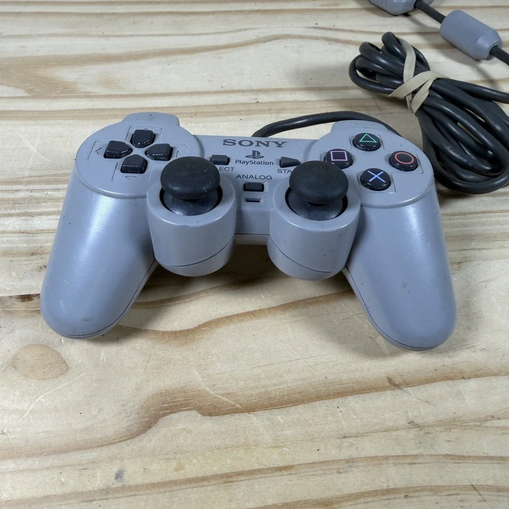 Sony DualShock Analog Controller SCPH-1200 Gray PlayStation 1 Wired PS1 Tested
